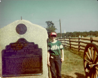 Dee Young at Gettysburg