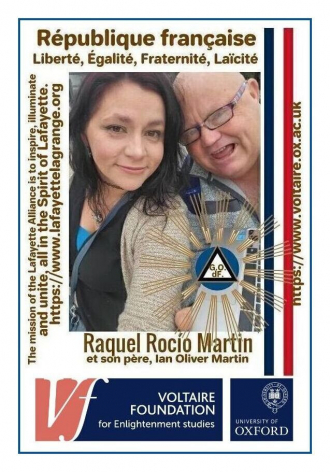 Raquel Rocio Martin, avec son père, Ian Oliver Martin
