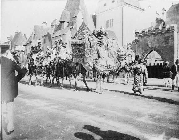 Parade of Arabian circus