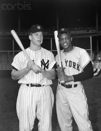 Mickey Mantle and Willie Mays