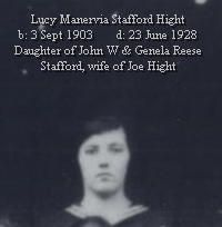 Lucy Manervia Stafford Hight