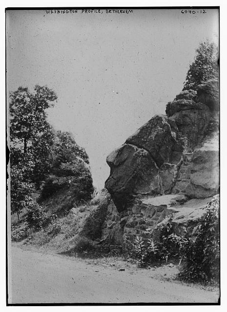 Geo. Wash. profile, Bethlehem, natural rock formation