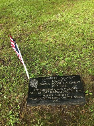 Gravesite of Jemima Boone Callaway