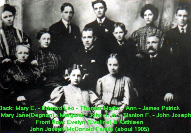 John Joseph McDonald Family