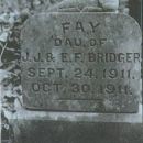 Fay Bridger Gravestone