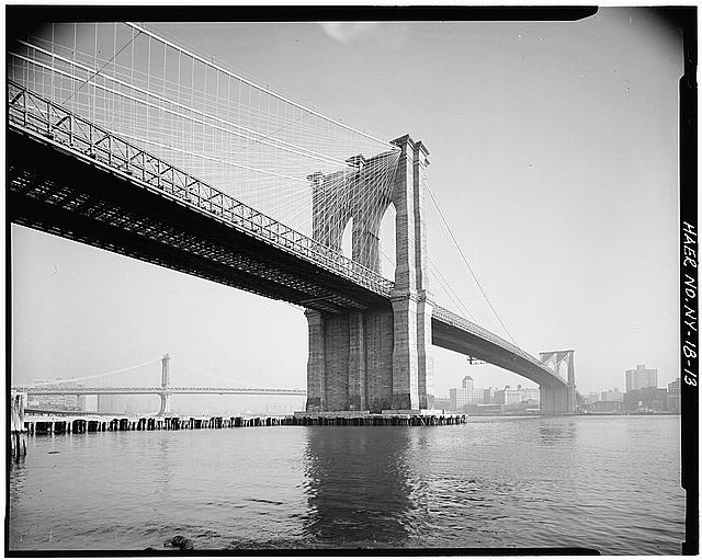 13. View looking E from Manhattan shore with Manhattan...