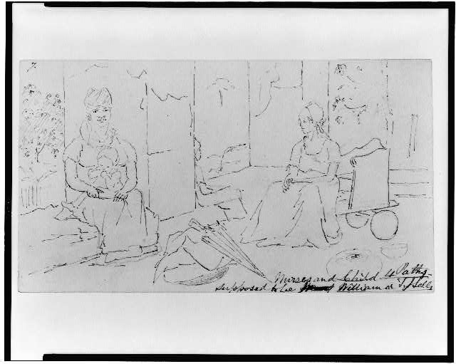 Nurses and child supposed to be William or T.J. Sell(?)....