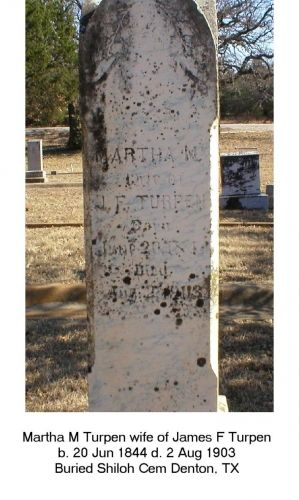 Martha McFarland Turpen Grave