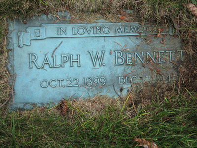Ralph W Bennett Grave
