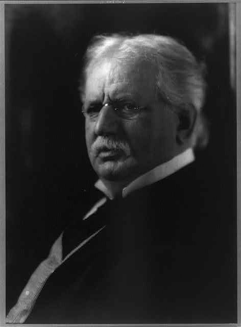 [Theodore Newton Vail, 1845-1920, bust portrait, facing...