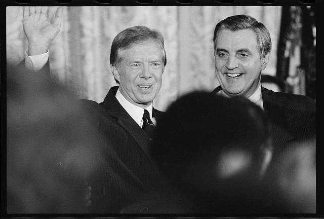 [President Jimmy Carter and Vice President Walter Mondale...