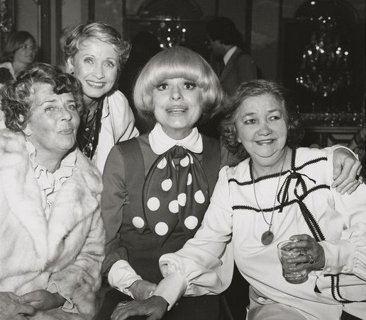 Ruby Keeler, Jane Powell, Carol Channing, and Patsy Kelly