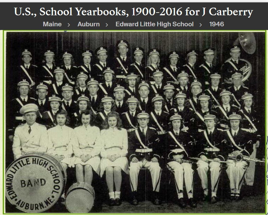 Joan Elizabeth (Carberry) Connellan--U.S., School Yearbooks, 1900-2016(1946)Band -a