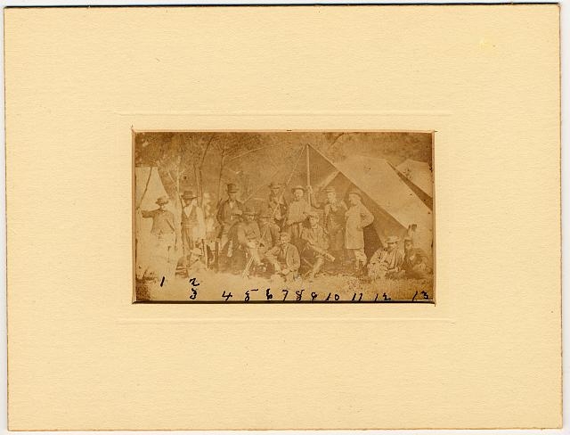 [Group at Secret Service headquarters at Antietam, Maryland]