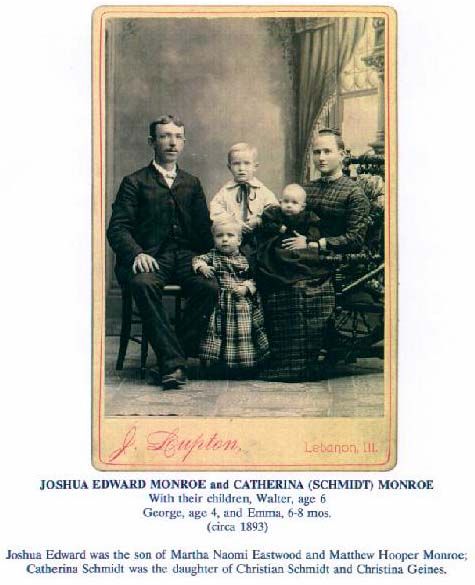 Joshua & Catherina Monroe Family, 1891