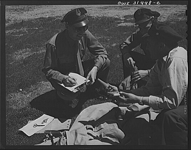 Bar Harbor, Maine. Civil Air Patrol base headquarters of...