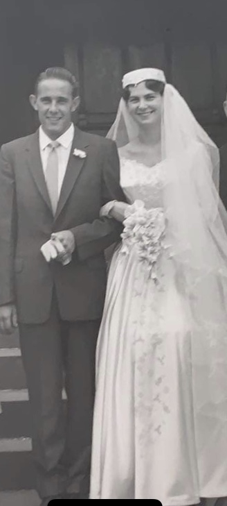 Shirley (Mackey) Adams wedding day