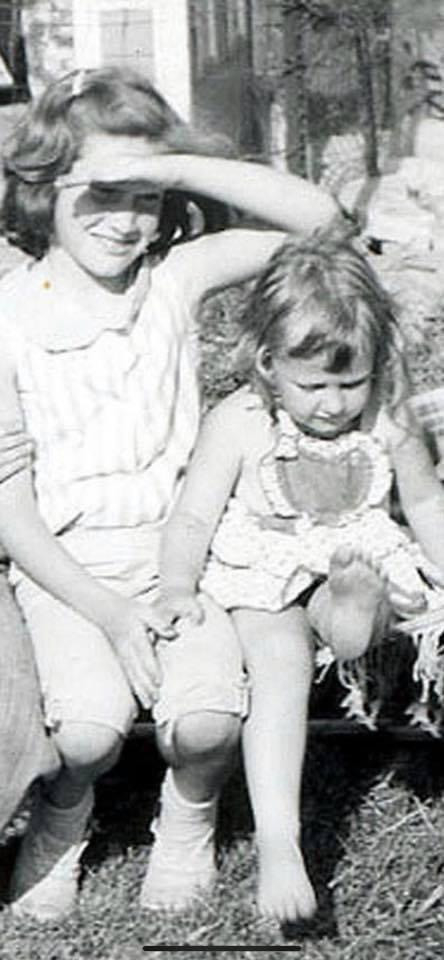 Kathy and sister