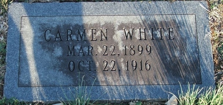 Carmen White gravesite