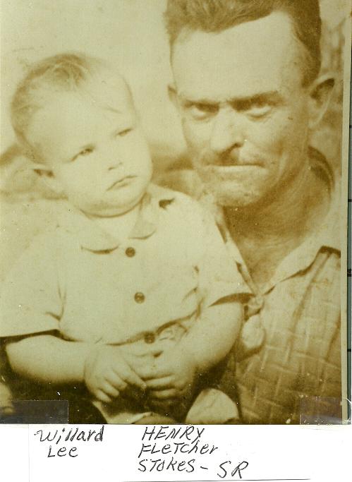Henry Fletcher Sr with Son Willard Lee Stokes