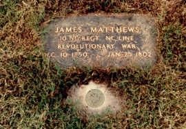 James Matthew Revolutionary War