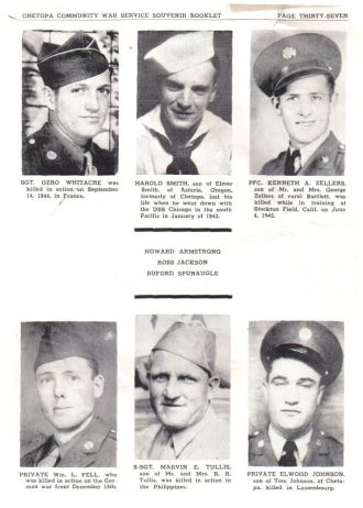 ted stafford's Army Book WW II Kansas