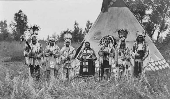 Group of Siksika (Blackfeet)