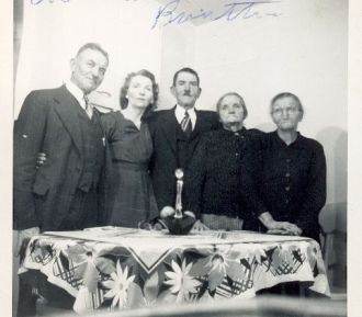 Bertha Koscho (2nd from left) and 4 Siblings