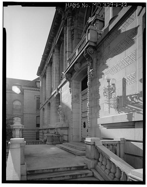 22. MAIN ENTRANCE DOORWAY, SOUTHEAST FRONT, MAHAN HALL -...