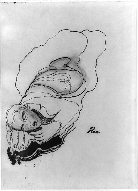 [Man in pool of blood]