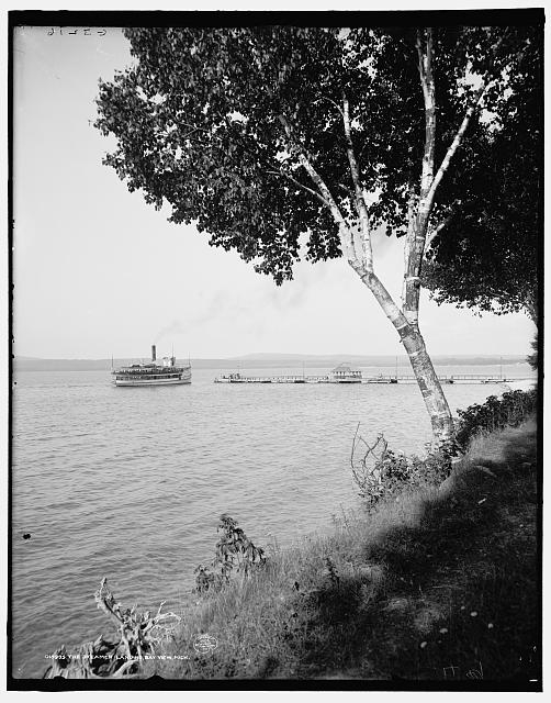 The Steamer landing, Bay View, Mich.