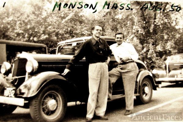 1950 -Two Men and Car