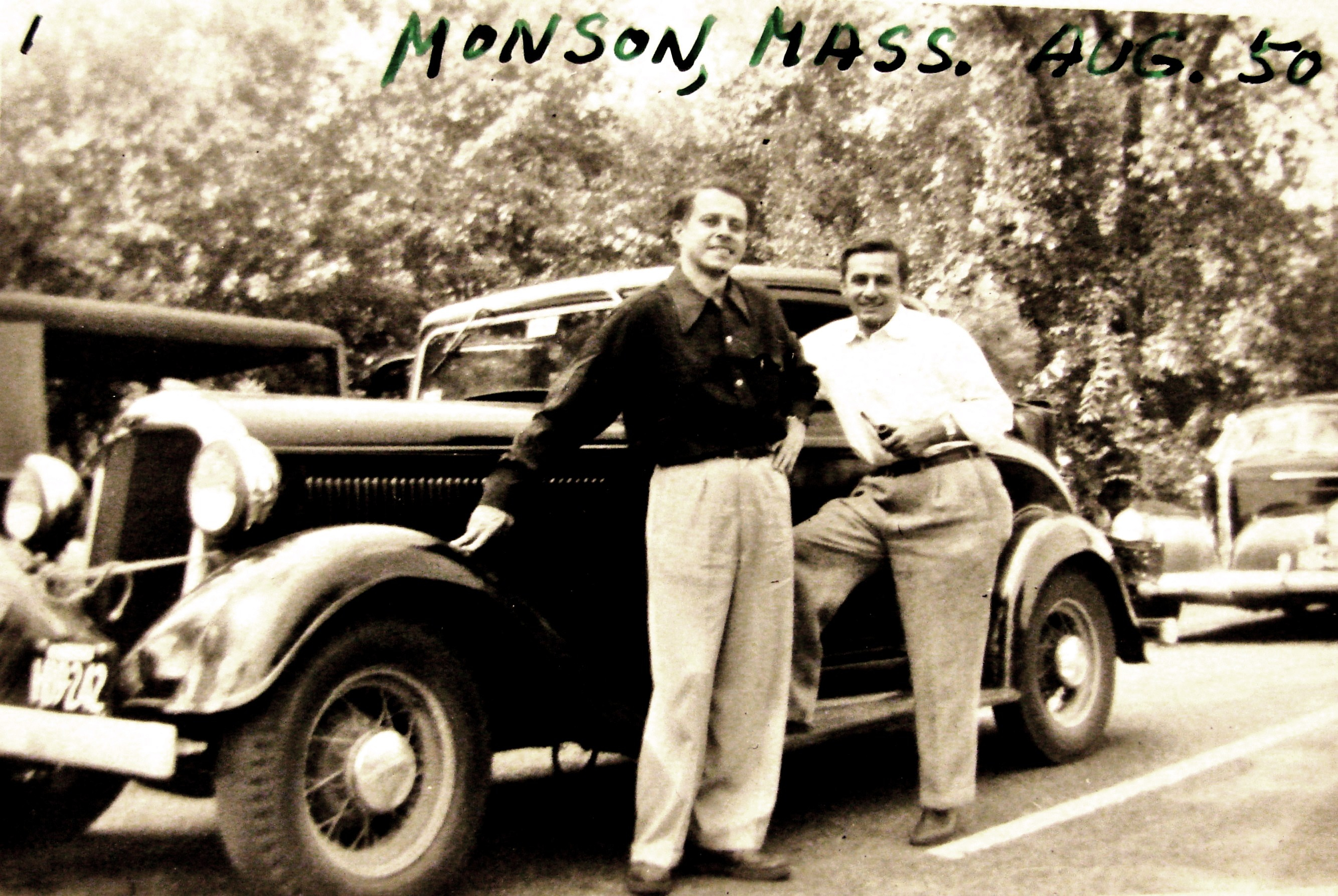 1950 -Two Men and Car