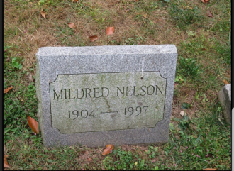 Mildred (Dufford) Nelson Simmons Burial 