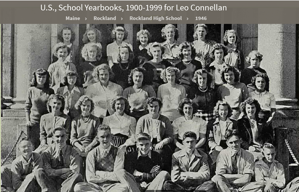 Leo Richard Connellan--U.S., School Yearbooks, 1900-1999(1946) BUSINESS COMMITTEE SENIOR CLASS PLAY a
