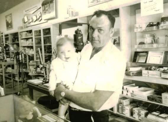 Lucien K Dagenette with son Douglas Kenneth Dagenette