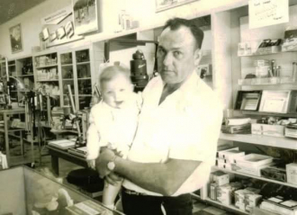 Lucien K Dagenette with son Douglas Kenneth Dagenette