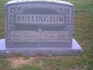 Gravesite John Bullington & Parrish Ann Jones