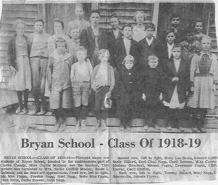 Bryan School 1918-19