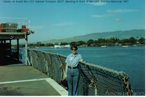 Cynthia 'Candy' Basham King Brown - USS Samuel Gompers