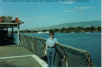 Cynthia 'Candy' Basham King Brown - USS Samuel Gompers
