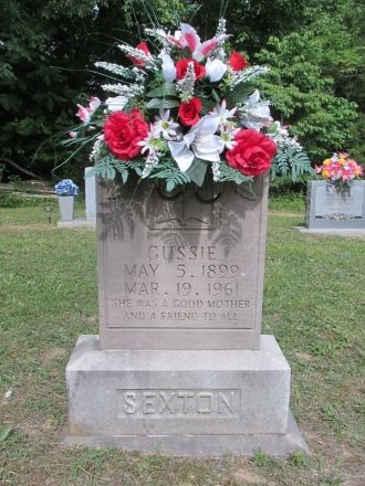 Gussie Jeffers Sexton gravesite
