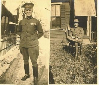 Two Pictures of Lieutenant H. Bridwell
