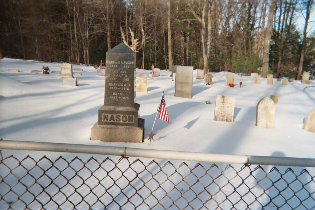 Charles Nason headstone, NH