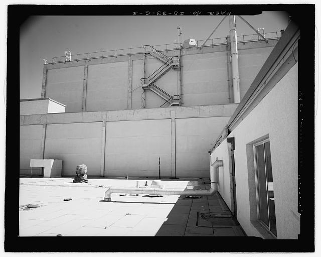 MTR BUILDING, TRA-603. WEST SIDE OF MTR SECOND/THIRD...
