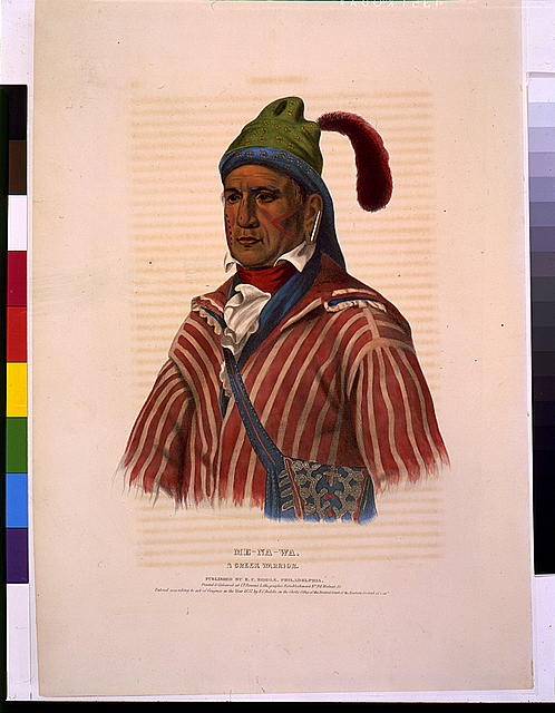 Me-Na-Wa. A Creek warrior / printed & coloured at I.T....