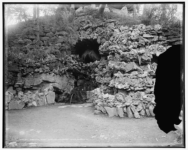 Grotto and spring, soldiers' home, Dayton, O[hio]