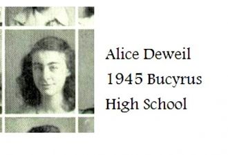 Alice Irene Deweil, OH 1945