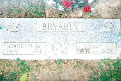 Tombstone of Harold and Nancy Bryarly Jr.