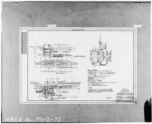 77. Photocopy of drawing (drawing 100183B) ARRANGEMENT OF...